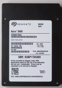 Seagate Nytro 3000 2.5 960GB SAS SSD XS960SE70084 - Picture 1 of 3