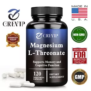 Magnesium L-Threonat 2000 mg - Gehirngesundheit, unterstützt Gedächtnis und - Bild 1 von 13