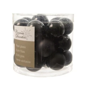 010200 Árbol de Navidad 24 Piezas Minibolas Negro 25mm Bola de Navidad - Imagen 1 de 1