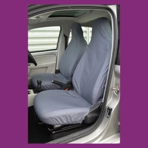 Par de fundas de asiento de coche grises para Skoda Citigo 2012+ impermeables a medida - Imagen 1 de 3