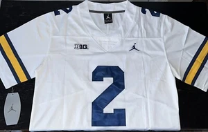 Blake Corum Michigan Wolverines White Jersey Stitched 2 All Sizes NWT - Picture 1 of 5