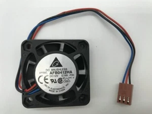 DELTA 4010 AFB0412HA -F00 DC12V 0.14A 40mm 3-wire axial cooling fan 3pin - Picture 1 of 3
