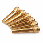 6x Acoustic Guitar Brass Bridge Fixed Pins Cone String Dot Solid String Nails
