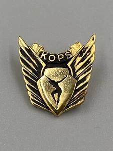 Vintage KOPS Keep Off Pounds Weight Loss Award Gold Colored Lapel Pin Brooch - Picture 1 of 3