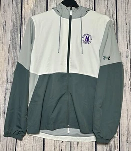 Under Armour Northwestern Jacket Full Zip Hoodie Storm Men's L Large Storm NWT - Picture 1 of 6