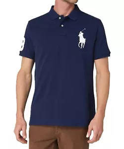 *NWT - POLO RALPH LAUREN Mens Big Pony Custom Slim Fit Polo Shirt -NAVY :M - XXL - Picture 1 of 9