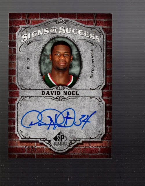 B4023- 2006-07 SP Signature Edition Signs of Success #DN David Noel Auto /25 - Image 1 of 2