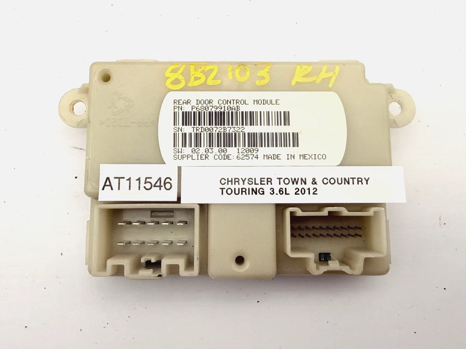 Unidad de módulo de computadora de control de puerta corredera trasera Chrysler Town & Country OEM 08-16 Foto 1 de 4
