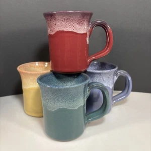 Tazza svasata ceramica Deneen set 4 pezzi 2017 bordeaux Digione teal glicine smalto a goccia - Foto 1 di 19