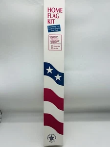 USA Flag & Flag Pole Kit American Flag Kit w/6ft Pole 3x5ft Flag + Eagle Topper - Picture 1 of 12