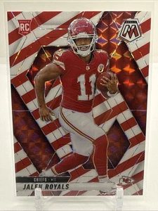 2025 Panini Mosaic NFL Jalen Royals Red & White Stripe Rookie #313 - Chiefs RC. - Bild 1 von 4