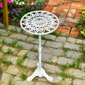 Iron Metal Plant Stand Indoor Outdoor Table Heavy Duty Cast Potted 24.2"tall - Picture 1 of 7