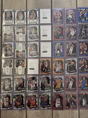 2024-25 Prizm Black RC VET 84 CARD LOT AUTO NUMBERED PRIZM MOJO BLUE ORANGE RED - Image 1 of 4