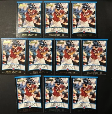 10-2001 Bowman Draft Picks & Prospects Rookies #BDP69 Chase Utley Phillies Foto 1 de 2