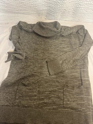 Eight Eight Eight Women’s Turtleneck Striped Sweater Lightweight XL 100% Cotton - Image 1 of 4