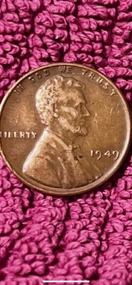 1949 Lincoln Wheat Penny.  DDO . L On Rim Error.  One cent double.   - Image 1 of 2