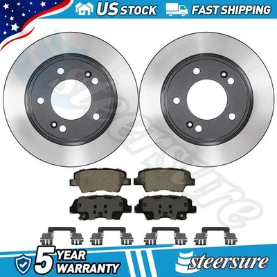 Juego de pastillas de freno de disco trasero rotor de freno de disco para Hyundai Elantra GT 2013-2016 Foto 1 de 4