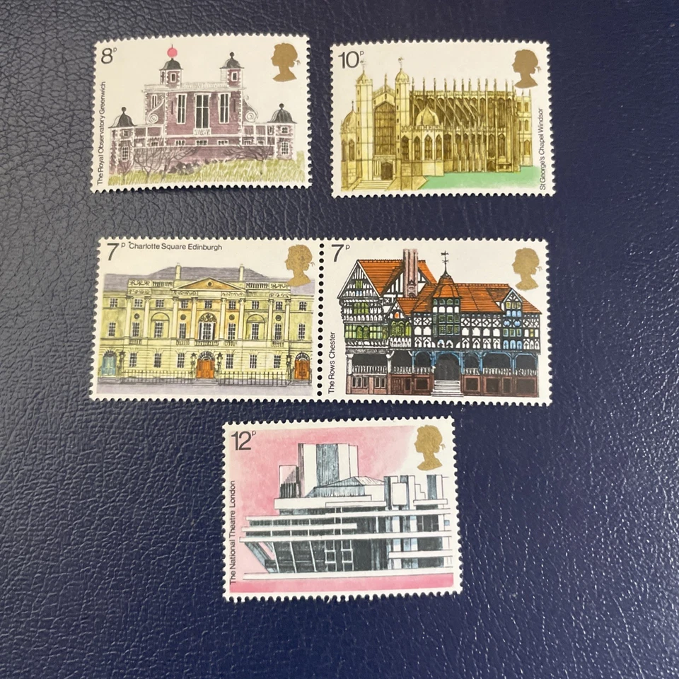 Great Britain Stamps 1975 European Architectural Heritage Scott 740-744 MNH  - Image 1 of 1