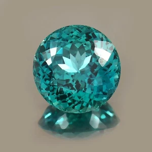 Piedra preciosa de zafiro natural de corte redondo de 26,40 quilates certificada de Sri Lanka - Imagen 1 de 6