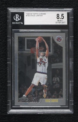 1998-99 Topps Chrome Vince Carter #199 BGS 8.5 Rookie RC HOF - Image 1 of 2