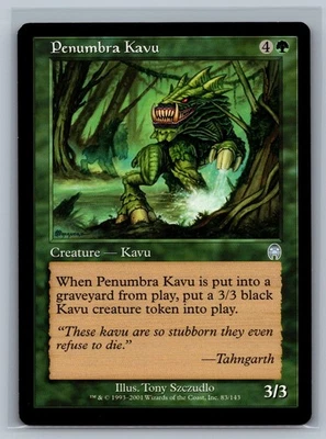 Magic The Gathering Apocalypse Penumbra Kavu #83/143 MTG TCG CCG - Image 1 of 2