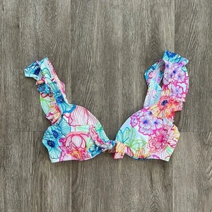 Bleu Rod Beattie Floral Colorful Underwire Bikini Top - Picture 1 of 5