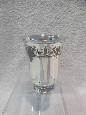 Principios del siglo XIX francés 950 plata vaso grande forma tulipán Tassin París 1809 32cl Foto 1 de 4