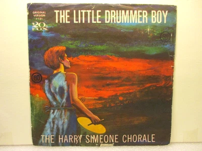 HARRY SIMEONE CHORALE -Little Drummer Boy -1958 20th Fox Records 45 rpm - Top 40 - Image 1 of 4