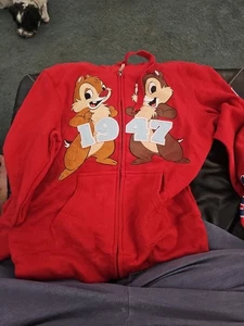 Disney Licensed Fleece Zip-up Hoodie - Chip & Dale - XL WM - Picture 1 of 5