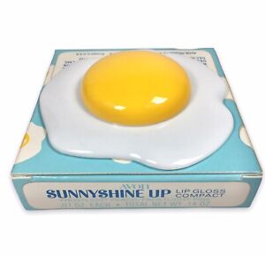 RARE Vintage Avon "Sunnyshine Up" Fried Egg Lip Gloss Compact New w Original Box