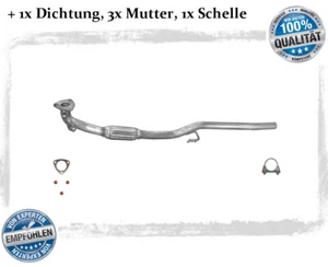 Hosenrohr VW Polo 9N 1.2 40/47KW Bj.01-05 Auspuff Abgasrohr Dichtung Schelle - Bild 1 von 3