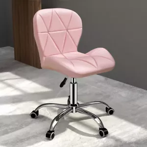 Modern Swivel Office Chair, Height Adjustable Padded Armless Chair for Home - Picture 1 of 19