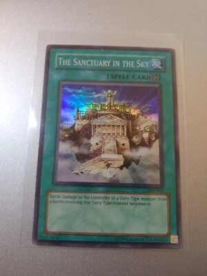 YU-GI-OH! The Sanctuary in the Sky. AST-042. Super Rare Spell. TCG CCG Yugioh - Image 1 of 3