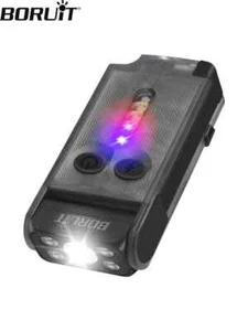 Upgraded BORUiT V30 LED Keychain Flashlight Type-C Rechargeable Torch Work Light - Picture 1 of 45