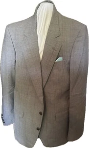 Pierre Cardin Blazer Sport Coat Jacket Wool Mens 48R Gray USA - Picture 1 of 5