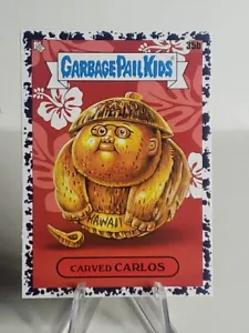 2024 Garbage Pail Kids Series 1: Kids At Play Black Parallel 35b Carved CARLOS - Bild 1 von 2