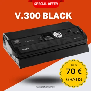 Vakuumiergerät LaVa V.300 BLACK - Vakuumierer in deutscher Highend Qualität - Bild 1 von 2