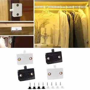 4 Pieces Cabinet Door Switch Wardrobe Touch Switch for Cabinet Door Wardrobe - Picture 1 of 6