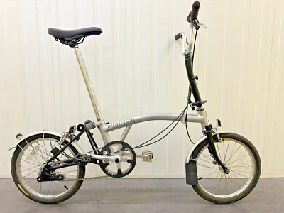 Brompton Folding Bike - Silver - 5 Speed - 1 Year Warranty - Excellent Condition - Image 1 of 4