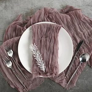 5 Cheesecloth Gauze Cotton DINNER TABLE NAPKINS Wedding Party Events Supplies - Picture 1 of 208