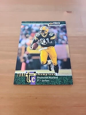 1997 Upper Deck Turf Champions Desmond Howard #TC22 Green Bay Packers $$$ - Image 1 of 2