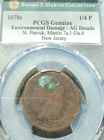 Rare 1670’s Saint Patrick Colonial Farthing Cover