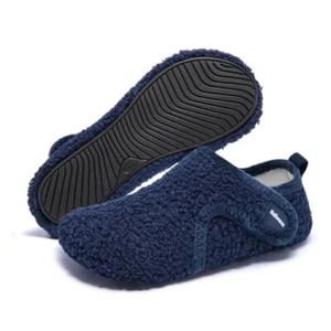 Kids Toddler Slippers Winter Warm Indoor 11.5-12.5 Little Kid Mtk4051-navy - Picture 1 of 7