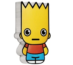 1 $ Dollar Minted Mini - The Simpsons - Bart Simpson Tuvalu 1 oz Silber PP 2022 - Picture 1 of 5