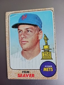 1968 Topps Tom Seaver #45 Hall Of Fame New York Mets