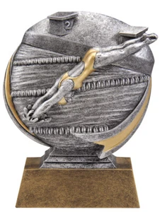 5" Swimming Female Trophy Personalized Free - Picture 1 of 2