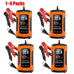 12V Smart Automatic Battery Charger Maintainer for Motorcycle Car Trickle Float - Picture 1 of 17