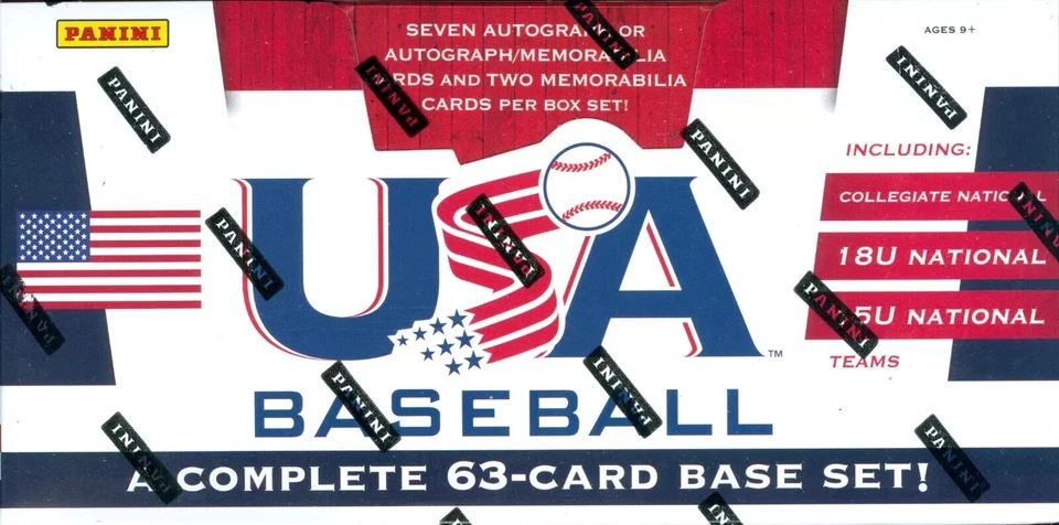 2013 Panini USA Baseball Factory Sealed Set Hobby Box (7 Autos + 2 Memorabilia) - Image 1 of 3