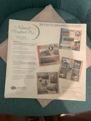 Álbum de recortes Creative Memories páginas NATURALES 12 pulgadas recarga 2 paquetes estilo original antiguo Foto 1 de 4