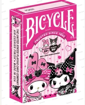 Bicycle My Melody 50th Anniversary Playing Cards Sanrio Trump Sealed Pack Japan - Image 1 of 4